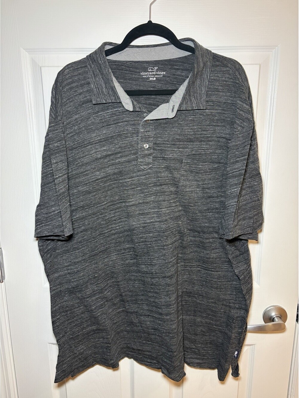 Vineyard Vines Stretch Polo Men’s 3XB 3XL Big Gray Heather